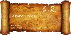 Sikora Robin névjegykártya